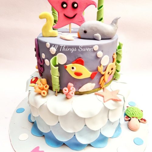 Underwater theme cake 3.5 kg 6650_-